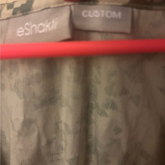 eShakti Custom Gray Dress with pockets - Picture 4 of 8